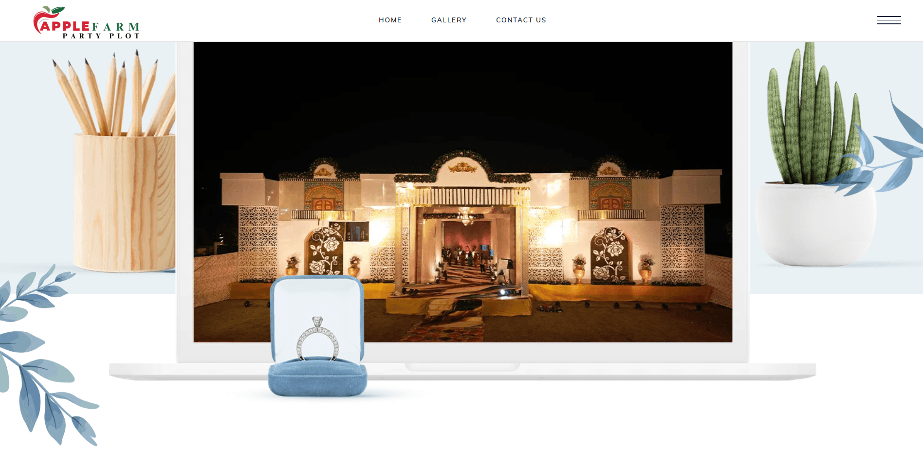 Apple Farm Party Plot live website showcase