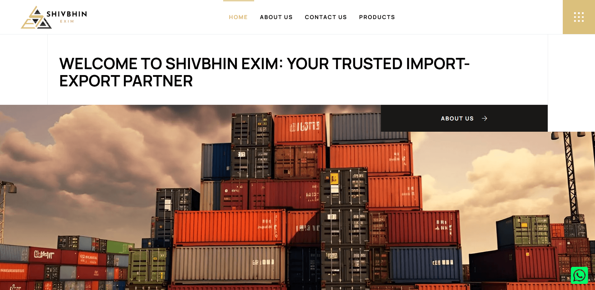 Shivbhin Exim live website showcase